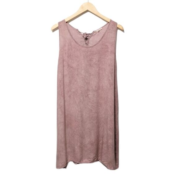 EASEL Lace-Up Back Mineral Wash Dress M - Picture 2 of 9